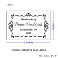 PPLR_HIDDEN_PRODUCT Swirl Accent Border (2"x3" Cotton - 12 labels/set)
