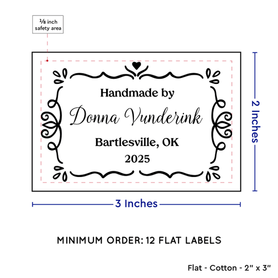 PPLR_HIDDEN_PRODUCT Swirl Accent Border (2"x3" Cotton - 12 labels/set)