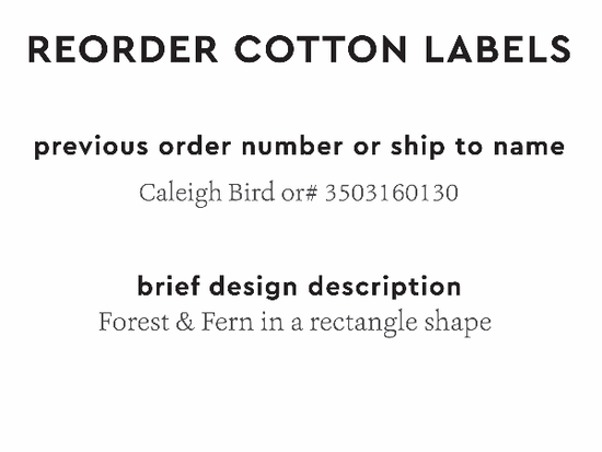 PPLR_HIDDEN_PRODUCT Reorder Previous Label Design - COTTON