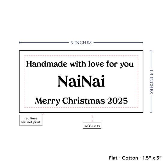 PPLR_HIDDEN_PRODUCT Text Only Medium Large Label (1.5"x3"-Cotton)