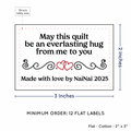 PPLR_HIDDEN_PRODUCT Double Heart Quote (2"x3" Cotton - 12 labels/set)