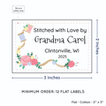 PPLR_HIDDEN_PRODUCT Thread and Flowers (2"x3" Cotton - 12 labels/set)