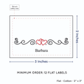 PPLR_HIDDEN_PRODUCT Double Heart Quote (2"x3" Cotton - 12 labels/set)