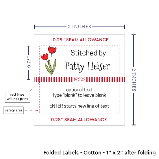 PPLR_HIDDEN_PRODUCT Spring Tulips (2"x1"-Cotton)