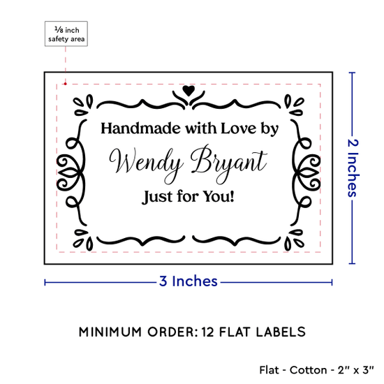PPLR_HIDDEN_PRODUCT Swirl Accent Border (2"x3" Cotton - 12 labels/set)