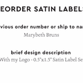 PPLR_HIDDEN_PRODUCT Reorder Previous Label Design - SATIN