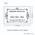 PPLR_HIDDEN_PRODUCT Swirl Accent Border with Fill in Blanks (2"x3" Cotton - 12 labels/set)