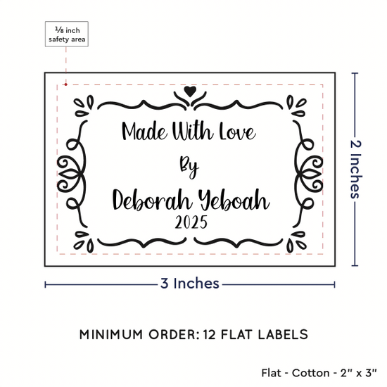 PPLR_HIDDEN_PRODUCT Swirl Accent Border (2"x3" Cotton - 12 labels/set)