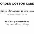 PPLR_HIDDEN_PRODUCT Reorder Previous Label Design - COTTON