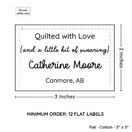 PPLR_HIDDEN_PRODUCT Large Text Only Label (2"x3"-Cotton)