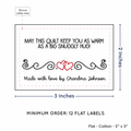PPLR_HIDDEN_PRODUCT Double Heart Quote (2"x3" Cotton - 12 labels/set)