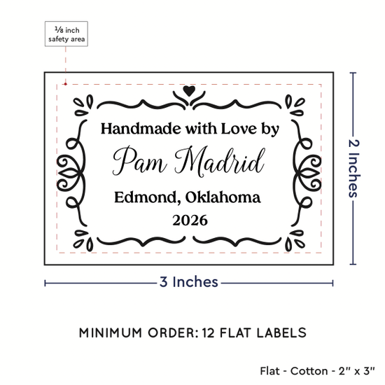 PPLR_HIDDEN_PRODUCT Swirl Accent Border (2"x3" Cotton - 12 labels/set)