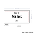 PPLR_HIDDEN_PRODUCT Text Only Medium Large Label (1.5"x3"-Cotton)