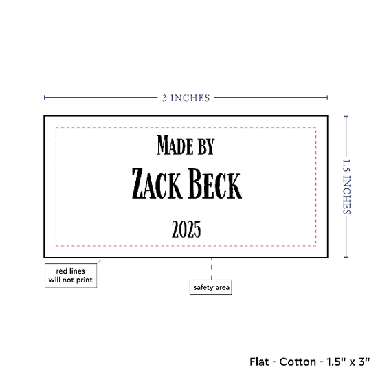 PPLR_HIDDEN_PRODUCT Text Only Medium Large Label (1.5"x3"-Cotton)