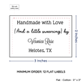 PPLR_HIDDEN_PRODUCT Large Text Only Label (2"x3"-Cotton)