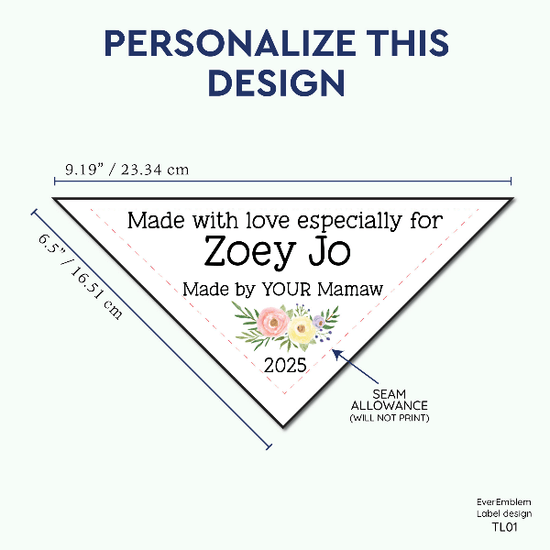 PPLR_HIDDEN_PRODUCT Floral triangle label
