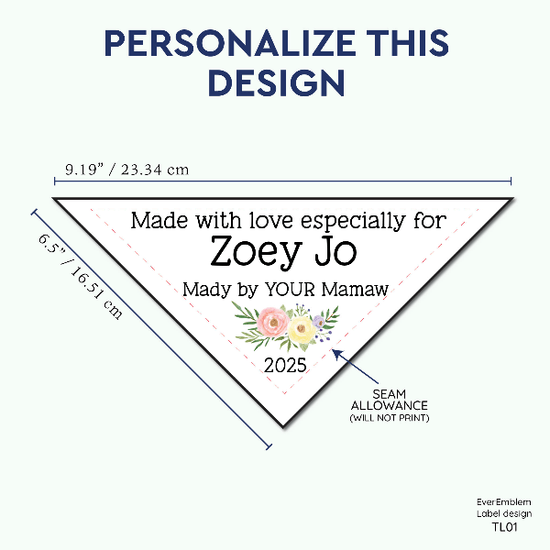 PPLR_HIDDEN_PRODUCT Floral triangle label