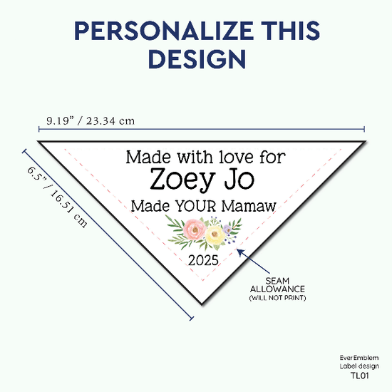 PPLR_HIDDEN_PRODUCT Floral triangle label