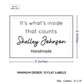 PPLR_HIDDEN_PRODUCT Large Text Only Label (2"x3"-Cotton)