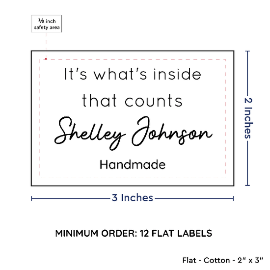 PPLR_HIDDEN_PRODUCT Large Text Only Label (2"x3"-Cotton)