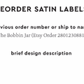 PPLR_HIDDEN_PRODUCT Reorder Previous Label Design - SATIN