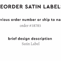 PPLR_HIDDEN_PRODUCT Reorder Previous Label Design - SATIN