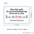 PPLR_HIDDEN_PRODUCT Double Heart Quote (2"x3" Cotton - 12 labels/set)