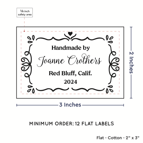 PPLR_HIDDEN_PRODUCT Swirl Accent Border (2"x3" Cotton - 12 labels/set)