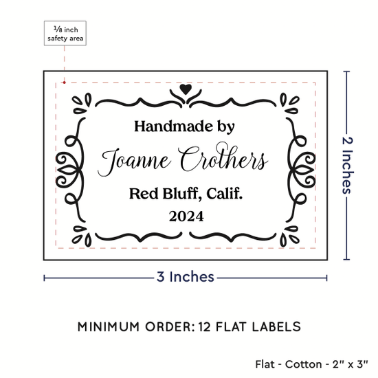 PPLR_HIDDEN_PRODUCT Swirl Accent Border (2"x3" Cotton - 12 labels/set)