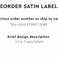 PPLR_HIDDEN_PRODUCT Reorder Previous Label Design - SATIN