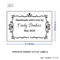 PPLR_HIDDEN_PRODUCT Swirl Accent Border (2"x3" Cotton - 12 labels/set)