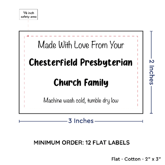 PPLR_HIDDEN_PRODUCT Large Text Only Label (2"x3"-Cotton)