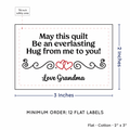 PPLR_HIDDEN_PRODUCT Double Heart Quote (2"x3" Cotton - 12 labels/set)