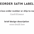 PPLR_HIDDEN_PRODUCT Reorder Previous Label Design - SATIN