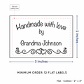 PPLR_HIDDEN_PRODUCT Double Heart Border (2"x3" Cotton - 12 labels/set)