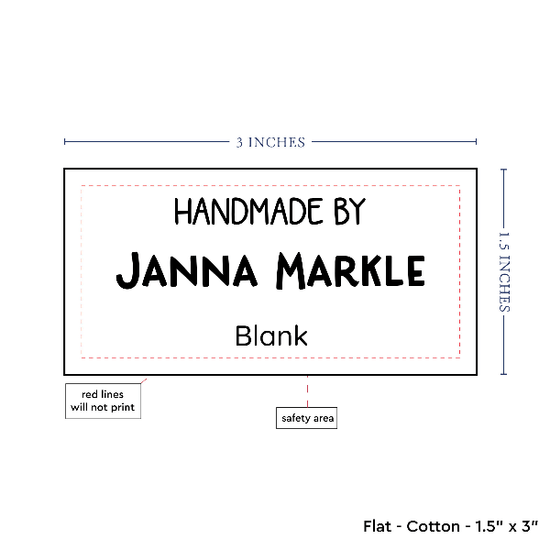 PPLR_HIDDEN_PRODUCT Text Only Medium Large Label (1.5"x3"-Cotton)
