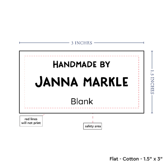 PPLR_HIDDEN_PRODUCT Text Only Medium Large Label (1.5"x3"-Cotton)