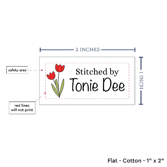 PPLR_HIDDEN_PRODUCT Spring Tulips (2"x1"-Cotton)