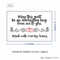 PPLR_HIDDEN_PRODUCT Double Heart Quote (2"x3" Cotton - 12 labels/set)