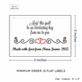 PPLR_HIDDEN_PRODUCT Double Heart Quote (2"x3" Cotton - 12 labels/set)