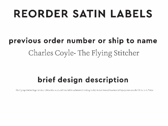 PPLR_HIDDEN_PRODUCT Reorder Previous Label Design - SATIN