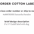 PPLR_HIDDEN_PRODUCT Reorder Previous Label Design - COTTON