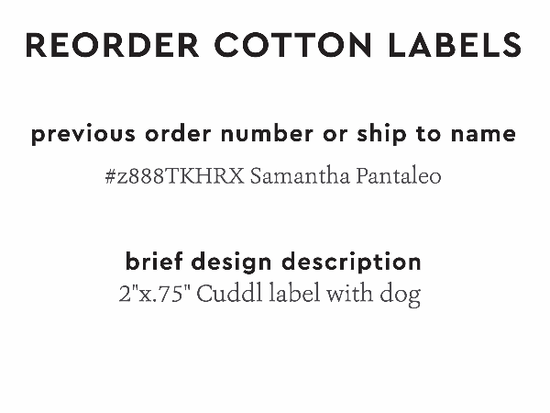 PPLR_HIDDEN_PRODUCT Reorder Previous Label Design - COTTON