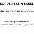 PPLR_HIDDEN_PRODUCT Reorder Previous Label Design - SATIN