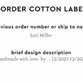 PPLR_HIDDEN_PRODUCT Reorder Previous Label Design - COTTON