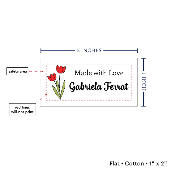 PPLR_HIDDEN_PRODUCT Spring Tulips (2"x1"-Cotton)