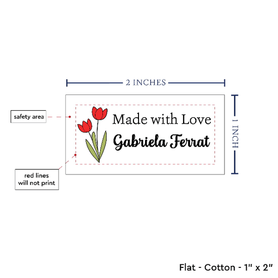 PPLR_HIDDEN_PRODUCT Spring Tulips (2"x1"-Cotton)