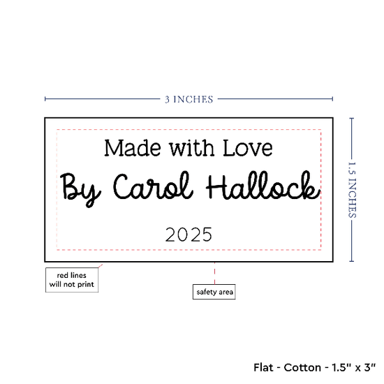 PPLR_HIDDEN_PRODUCT Text Only Medium Large Label (1.5"x3"-Cotton)
