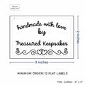 PPLR_HIDDEN_PRODUCT Double Heart Border (2"x3" Cotton - 12 labels/set)