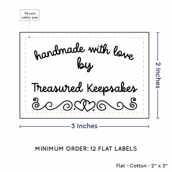 PPLR_HIDDEN_PRODUCT Double Heart Border (2"x3" Cotton - 12 labels/set)
